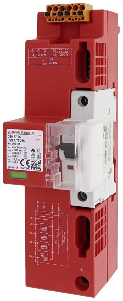 DEHN 909131 DSH ZP B2 LSG A TT 255 Überspannungsschutz-Ableiter 1 St.