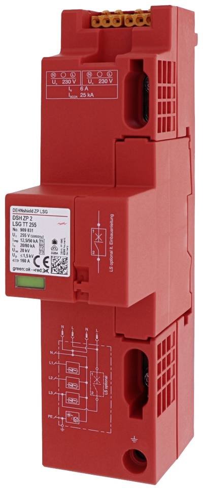 DEHN 909831 DSH ZP 2 LSG TT 255 Überspannungsschutz-Ableiter 1 St.