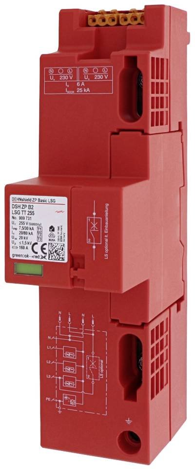 DEHN 909731 DSH ZP B2 LSG TT 255 Überspannungsschutz-Ableiter 1 St.