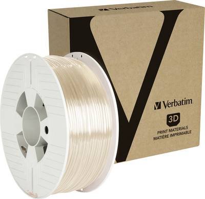 Verbatim 55059 55059 Filament PETG schlagfest, flexibel 2.85 mm 1 kg Transparent 1 St.