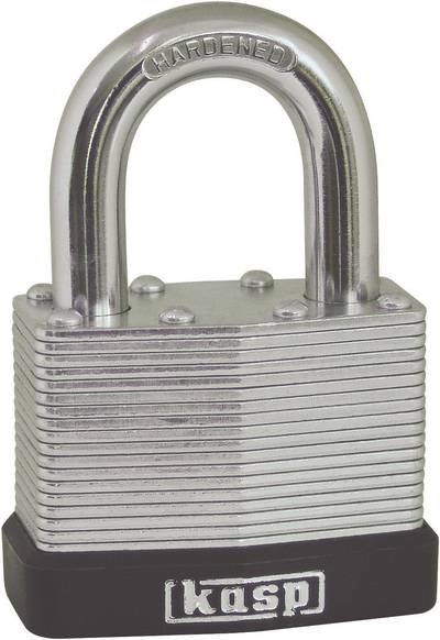 Kasp K13050 Vorhängeschloss 50 mm verschieden schließend Silber Schlüsselschloss