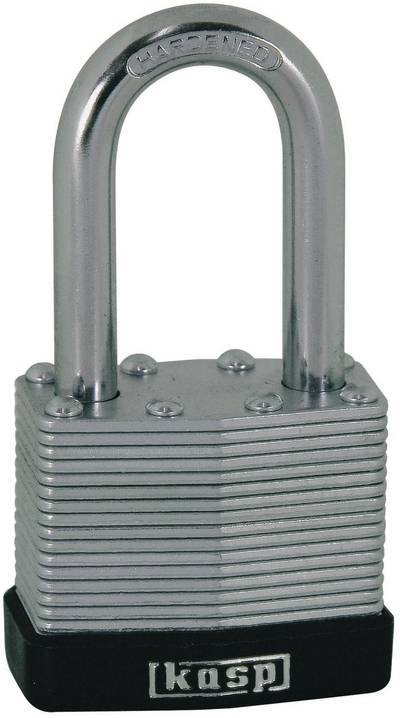 Kasp K13040L40D Vorhängeschloss 40 mm verschieden schließend Silber Schlüsselschloss
