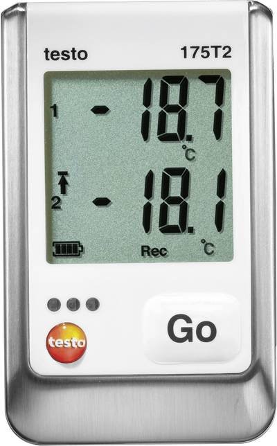 testo 0572 1752-ISO 175 T2 Temperatur-Datenlogger kalibriert (ISO) Messgröße Temperatur -40 bis +120 °C