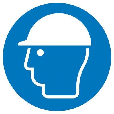 Gebotsschild Kopfschutz benutzen Aluminium (Ø) 100 mm ISO 7010 1 St.