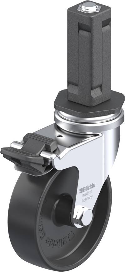 Blickle 848970 LRA-POA 75G-FI-EV03 Lenkrolle mit Feststeller Rad-Durchmesser: 75 mm Tragfähigkeit (max.): 75 kg 1 St.