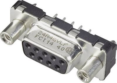 FCI D-SUB D25S24A4GV00LF D-SUB Buchsenleiste 180 ° Polzahl: 25 Print 1 St.