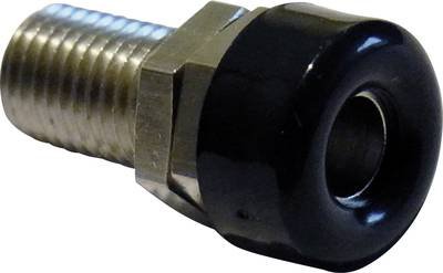 Schnepp Laborbuchse Buchse, Einbau vertikal Stift-Ø: 4 mm Schwarz 1 St.