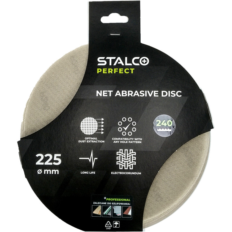 Krążek ścierny siatkowy 80 Grit 225mm STALCO PERFECT 5szt S065172348 - Moje Narzędzia Domowe - Polska Hurtownia Budowlana w Kirkcaldy