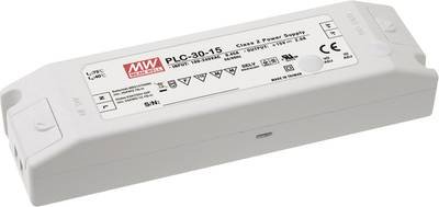 MEAN WELL PLC-30-12 LED-Treiber, LED-Trafo Konstantspannung, Konstantstrom 30 W 0 - 2.5 A 12 V/DC nicht dimmbar, PFC-Sch