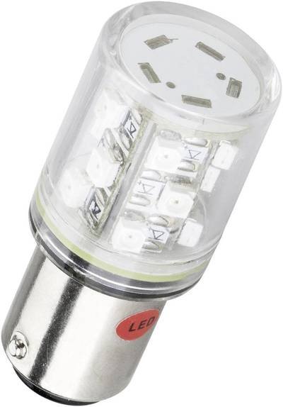 Barthelme 52190111 LED-Lampe Rot BA15d 12 V/DC, 12 V/AC 20 lm