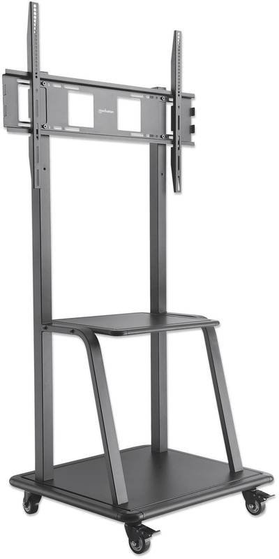 Manhattan Zubehör TFT/LCD-TV TV-Rollwagen 94,0 cm (37") - 254,0 cm (100") Bodenständer, Höhenverstellbar Mit Tastaturabl