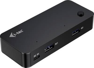 i-tec CAKVMHUB2A2C USB-Hub 2+2 Port USB-A USB 3.0 5 GBit/s Schwarz CAKVMHUB2A2C