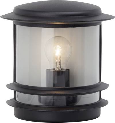 Brilliant Hollywood 47880/06 Außenwandleuchte Energiesparlampe, LED E27 60 W Schwarz