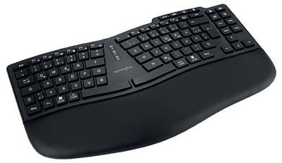 Kensington Kabellos Tastatur Deutsch, QWERTZ Schwarz Wiederaufladbar