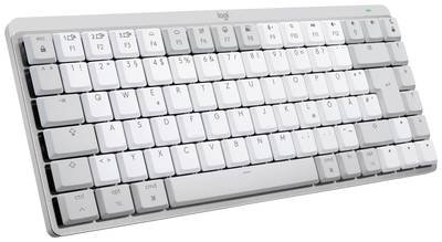 Logitech MX Mechanical Mini for Mac Minimalist Kabellos Tastatur Deutsch, QWERTZ, Mac Hellgrau Wiederaufladbar