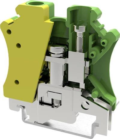 Degson PC6-PE-01P-1Y-00AH-1 Schutzleiterklemme 8.2 mm Schrauben Gelb, Grün 1 St.