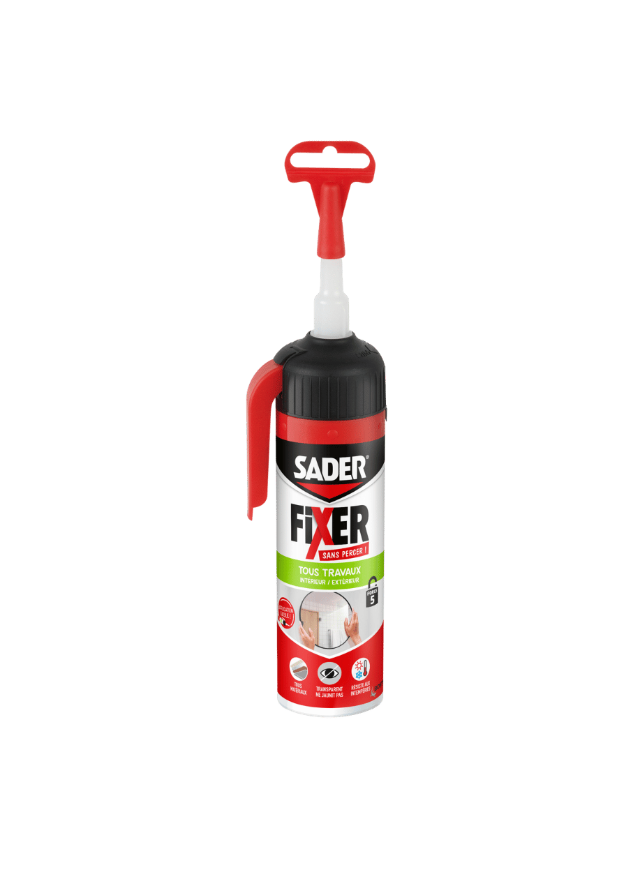Sader Fixer Sans Percer Tous Travaux Transparent Gâchette 110g