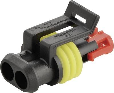 TE Connectivity Buchsengehäuse-Kabel AMP-Superseal 1.5mm Series Polzahl Gesamt 2 Rastermaß: 6 mm 0-282080-1 1 St.