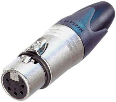Neutrik NC5FXX XLR-Steckverbinder Buchse, gerade Polzahl: 5 Silber 1 St.