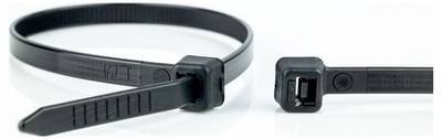 WKK 120196071 120196071 Kabelbinder 300 mm 4.80 mm Schwarz Hitzestabilisiert, UV-stabilisiert, beständig gegen Öl, bestä