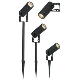 Wand-prikspot antraciet GU10 excl lichtbron