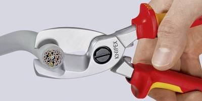 Knipex 95 17 200 95 17 200 Kabelschere Geeignet für (Abisoliertechnik) Alu- und Kupferkabel, ein- und mehrdrähtig 20 mm