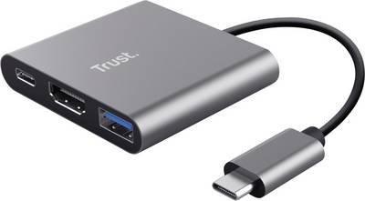 Trust USB-C® Dockingstation DALYX 3-IN-1 USB-C ADAPTER Passend für Marke Dockingstations: Universal