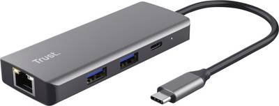 Trust USB-C® Dockingstation DALYX 6-IN-1 MULTIPORT ADAPTER Passend für Marke Dockingstations: Universal