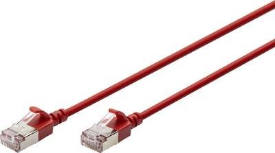 Digitus DK-1632-A-015S-R RJ45 Netzwerkkabel, Patchkabel CAT 6a F/FTP 1.5 m Rot Farbcodiert, Geschirmt, mehrdrähtig, mit