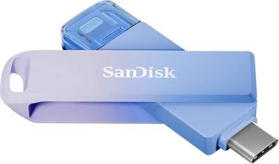 SanDisk Creator Phone Drive USB-Stick Retail 128 GB Blau, Lilac Purple SDIXD0N-128G-GN6TP USB-C® (USB 3.2 Gen 1), Apple