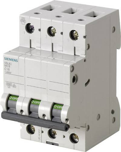 Siemens 5SL63167 Siemens Dig.Industr. Leitungsschutzschalter 3polig 16 A 400 V