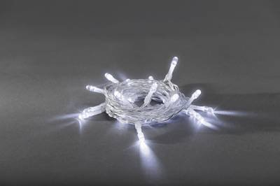 Konstsmide 1407-203 Micro-Lichterkette Innen batteriebetrieben Anzahl Leuchtmittel 10 LED Kaltweiß