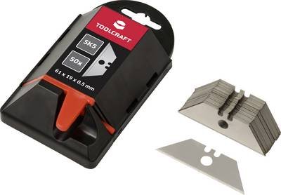 TOOLCRAFT TO-10312167 50ER TRAPEZKLINGE 61 MM MIT LOCH SK5 50 St.