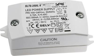 Self Electronics SLT6-350IL-4 LED-Treiber Konstantstrom 7.7 W 350 mA 3 - 22 V/DC Montage auf entflammbaren Oberflächen,