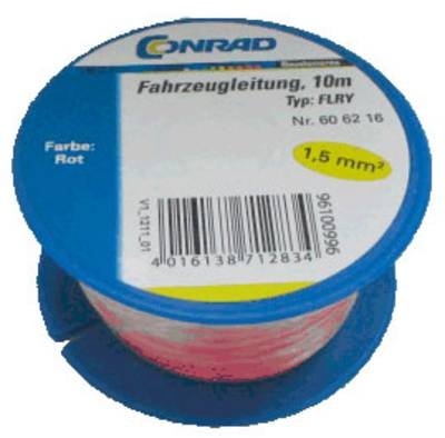 Conrad Components 606216 Fahrzeugleitung FLRY-B 1 x 1.50 mm² Rot 10 m