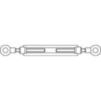 TOOLCRAFT 1066897 Spannschlossmutter M10 Edelstahl A2 DIN 1480 1 St.