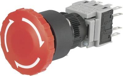 TRU COMPONENTS LAS1-BY-33TSA Not-Aus-Schalter 250 V/AC 3 A 3 Öffner, 3 Schließer IP40 1 St.