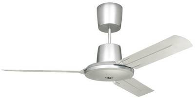 Vortice Nordik Evolution 140 SIL Deckenventilator 70 W (Ø x H) 142 cm x 325 mm Silber Leuchtenanbau möglich