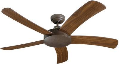 CasaFan Falcetto BA Deckenventilator 73 W (Ø x H) 132 cm x 340 mm Braun-antik mit Fernbedienung, Winterbetrieb