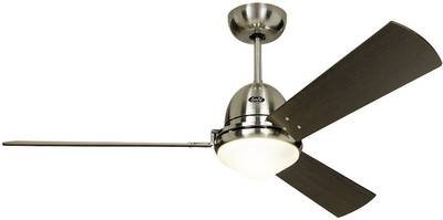 CasaFan Libeccio Deckenventilator 64 W (Ø x H) 142 cm x 285 mm Chrom (gebürstet) mit Fernbedienung, mit Beleuchtung, Win