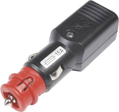 ProCar Universalstecker NG 15A mit zwangsgeführter Zugentlastung, mit Sicherung Belastbarkeit Strom max.=15 A 12 V, 24 V