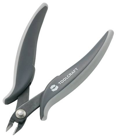 TOOLCRAFT 816744 Elektronik- u. Feinmechanik Seitenschneider ohne Facette 128 mm