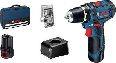 Bosch Professional Bosch GSR Professional 12V-15 - Bohrer/Schrauber 060186810H Akku-Bohrmaschine 12 V 2.0 Ah Li-Ion inkl