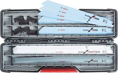 Bosch Accessories 2607010996 Säbelsägeblatt-Set All-in-One in Tough Box, 20-teilig, für Hubsäge Sägeblatt-Länge 300 mm 1