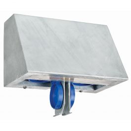 Buitenwandlamp Led 5,2W. Gegalvaniseerd- incl 2x stopcontact