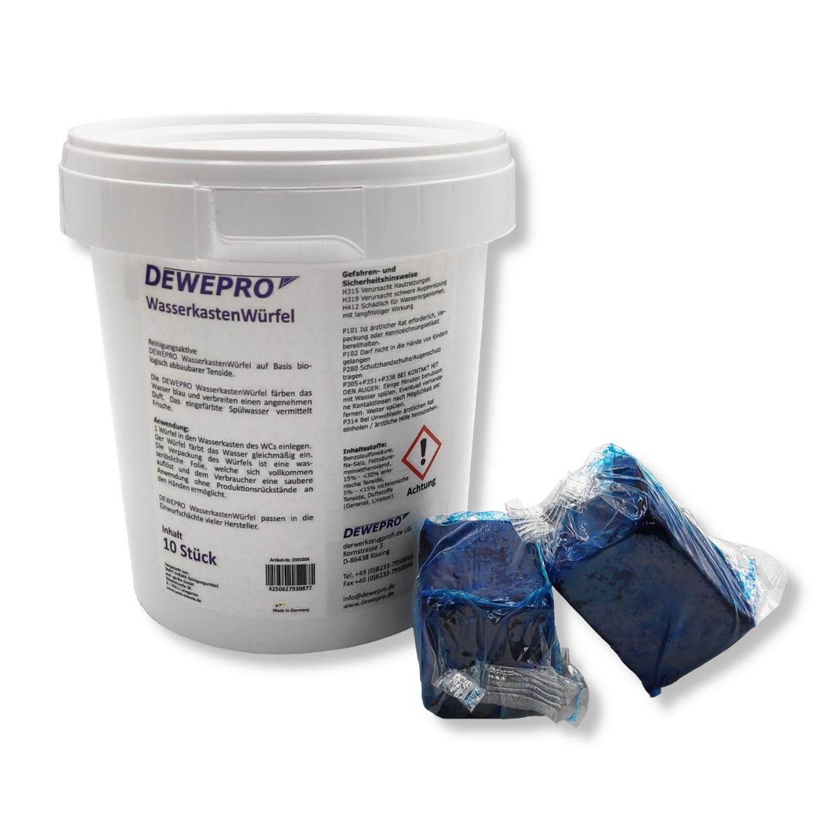 DEWEPRO WasserkastenWürfel 10 Stück