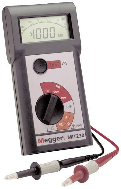 Megger MIT230HD-EN Isolationsmessgerät 250 V, 500 V, 1000 V 999 MΩ