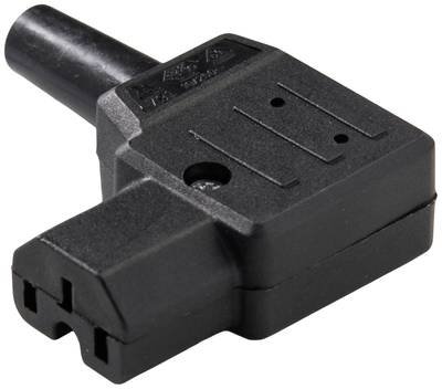 Martin Kaiser 791/kws Warmgeräte-Steckverbinder Stecker, gewinkelt 10 A Schwarz 1 St.