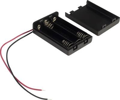 TRU COMPONENTS SBH431A Batteriehalter 3x Micro (AAA) Kabel