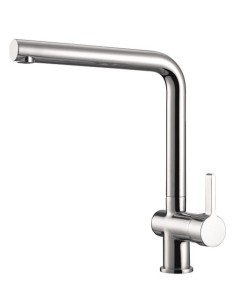Grifo Monomando Fregadero Adf Minimalista Alto Caño Largo Cromo